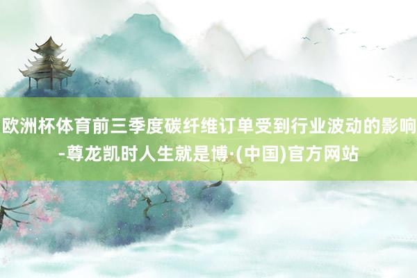 欧洲杯体育前三季度碳纤维订单受到行业波动的影响-尊龙凯时人生就是博·(中国)官方网站