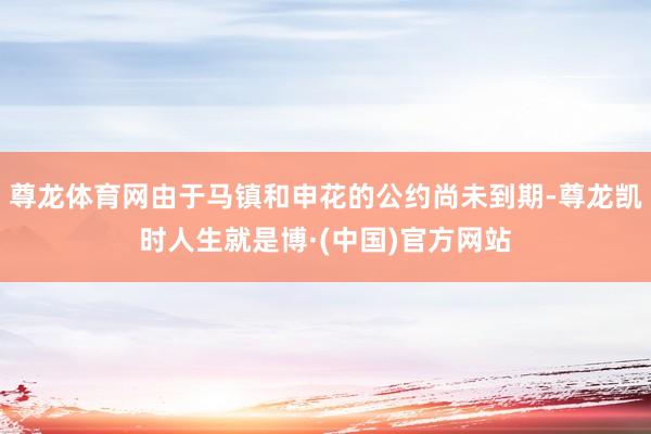 尊龙体育网由于马镇和申花的公约尚未到期-尊龙凯时人生就是博·(中国)官方网站