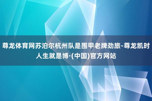 尊龙体育网苏泊尔杭州队是围甲老牌劲旅-尊龙凯时人生就是博·(中国)官方网站