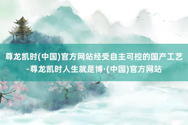 尊龙凯时(中国)官方网站经受自主可控的国产工艺-尊龙凯时人生就是博·(中国)官方网站
