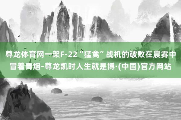 尊龙体育网一架F-22“猛禽”战机的破败在晨雾中冒着青烟-尊龙凯时人生就是博·(中国)官方网站