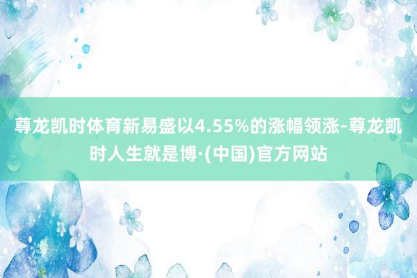尊龙凯时体育新易盛以4.55%的涨幅领涨-尊龙凯时人生就是博·(中国)官方网站