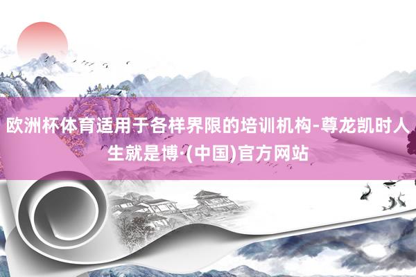 欧洲杯体育适用于各样界限的培训机构-尊龙凯时人生就是博·(中国)官方网站