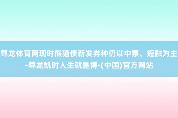 尊龙体育网现时熊猫债新发券种仍以中票、短融为主-尊龙凯时人生就是博·(中国)官方网站