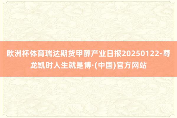 欧洲杯体育瑞达期货甲醇产业日报20250122-尊龙凯时人生就是博·(中国)官方网站